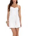 Patbo Jade Knit Mini Dress In White