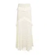 Patbo Lace Fringed Samba Maxi Skirt