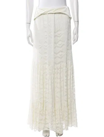 Pre-owned Patbo Lace Pattern Cover-up W/ Tags In Neutral