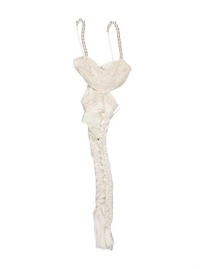 Pre-owned Patbo Lace Pattern Mini Dress W/ Tags In White