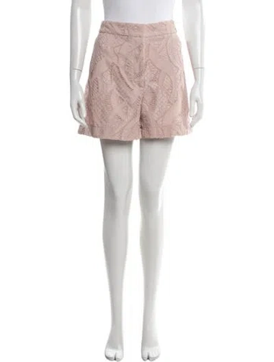 Pre-owned Patbo Lace Pattern Mini Shorts In Yellow