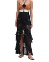 Patbo Lace Swim Cover-up Skirt In Black