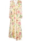 Patbo Laelia Cutout Maxi Dress In Yellow