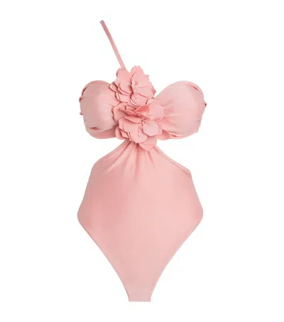Patbo Lagoa Flower Swimsuit In Pink