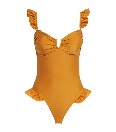 Patbo Lagoa Flutter Swimsuit In Orange