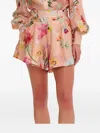 Patbo Lily Floral-print Shorts In Orange