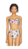 Patbo Lily Flower Underwire Bikini Top