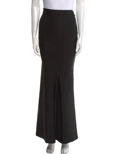 Pre-owned Patbo Long Skirt In Black