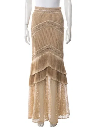 Pre-owned Patbo Long Skirt In Neutral