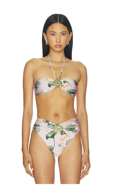 Patbo Lotus Bikini Top In Neutral