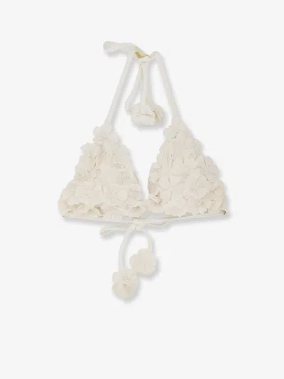 Patbo Lycra Bikini Top In White