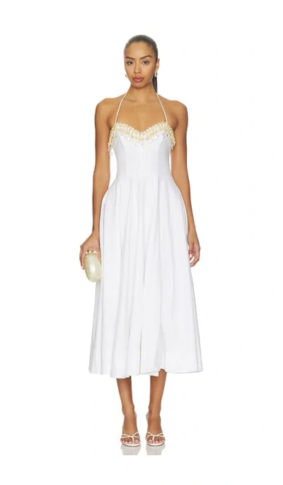 Patbo Midi-kleid Meadow In White