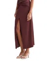 Patbo Merian Knit Maxi Cover-up Skirt In Brown