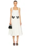Patbo Merian 3d Butterfly Dress In Off White
