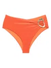 Patbo Jersey Sands Metallic Stone Bikini Bottom In Orange