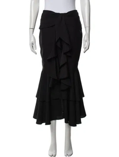 Pre-owned Patbo Midi Length Skirt In Black