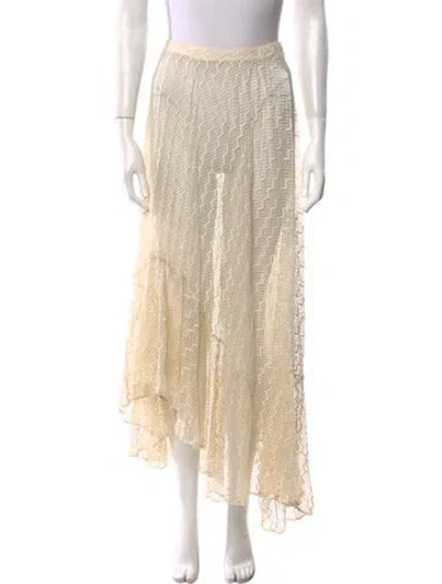 Pre-owned Patbo Midi Length Skirt In Neutral