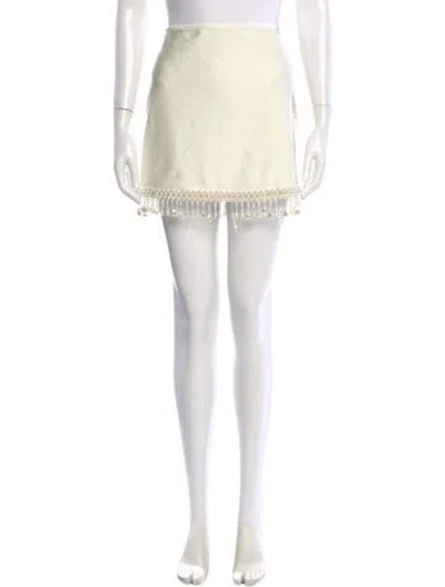Pre-owned Patbo Mini Skirt In Neutral