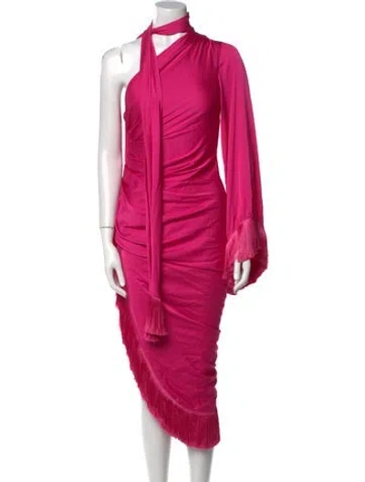 Pre-owned Patbo Mock Neck Long Dress W/ Tags In Pink