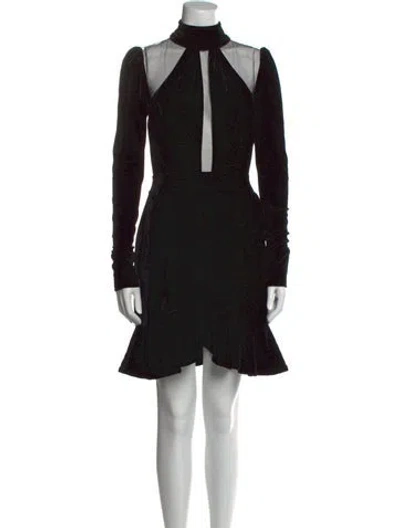 Pre-owned Patbo Mock Neck Mini Dress W/ Tags In Multi