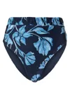 Patbo Nightflower High Waist Bikini Bottom In Blue