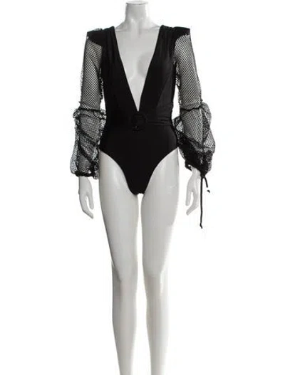 Pre-owned Patbo One-piece W/ Tags In Black