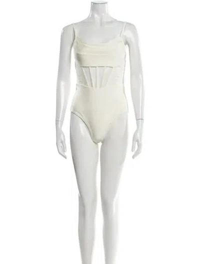 Pre-owned Patbo One-piece W/ Tags In White