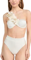 PATBO ORCHID BIKINI TOP IVORY