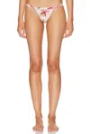 Patbo Orchid Bloom Lycra Bikini Bottom In Multi