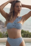 Patbo Papillion One-shoulder Bikini Top In Blue