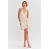 Patbo Papillon Jacquard Mini Dress In Neutral