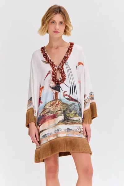 Patbo Paradise Land Mini Caftan In Multi