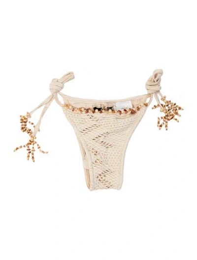 Pre-owned Patbo Patterned Beaded Accents Bottoms W/ Tags In Neutrals