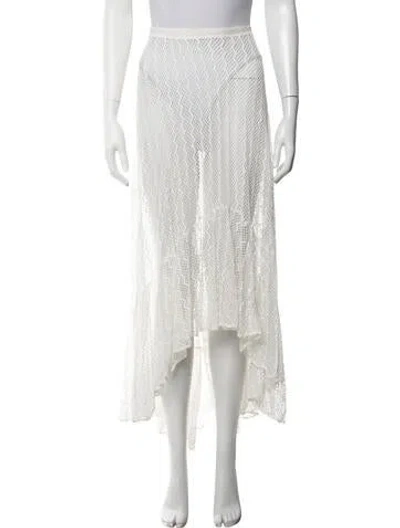 Pre-owned Patbo Patterned Long Skirt In Neutrals