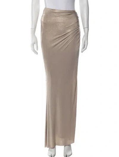 Pre-owned Patbo Patterned Long Skirt In Neutrals
