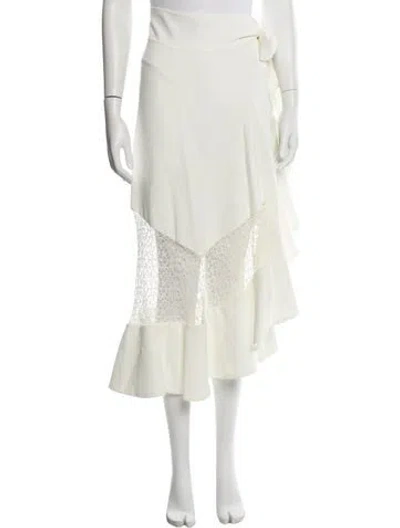 Pre-owned Patbo Patterned Midi Length Skirt W/ Tags In Neutrals