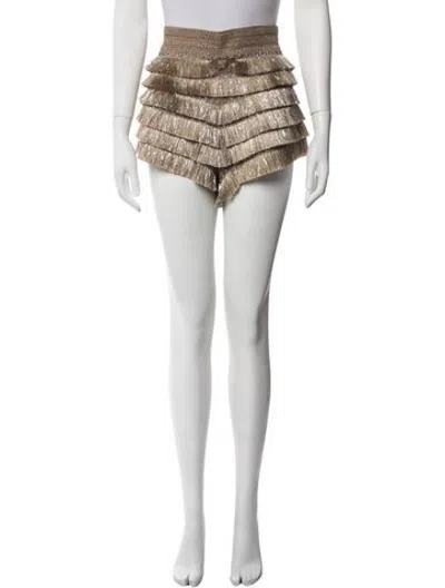 Pre-owned Patbo Patterned Mini Shorts In Black