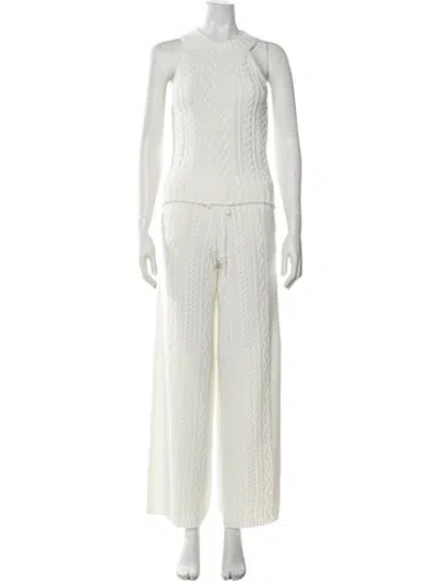 Pre-owned Patbo Patterned Pant Set W/ Tags In Neutrals