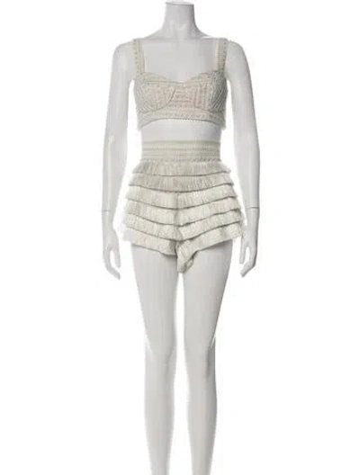 Pre-owned Patbo Patterned Short Set