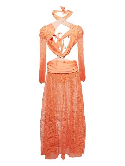 Pre-owned Patbo  Cut-out Mesh Dress