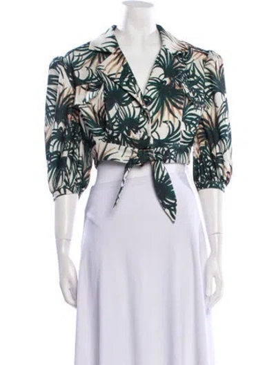 Pre-owned Patbo Printed Bolero In Multi