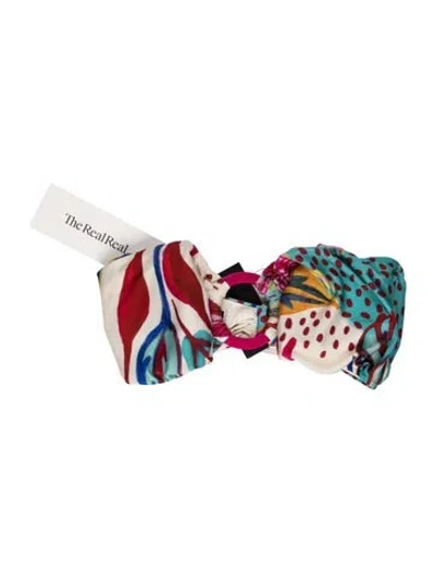 Pre-owned Patbo Printed Keyhole Accent Top W/ Tags In Multi