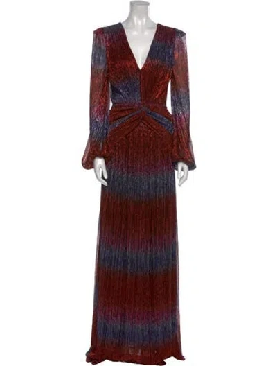 Pre-owned Patbo Printed Long Dress