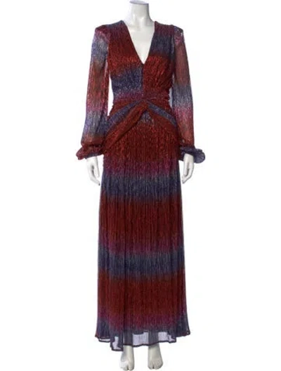 Pre-owned Patbo Printed Long Dress