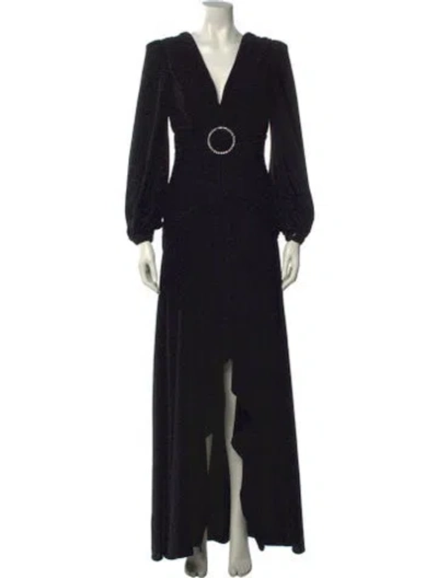 Pre-owned Patbo Printed Long Dress In Multi