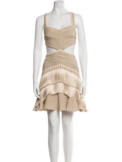 Pre-owned Patbo Printed Mini Dress