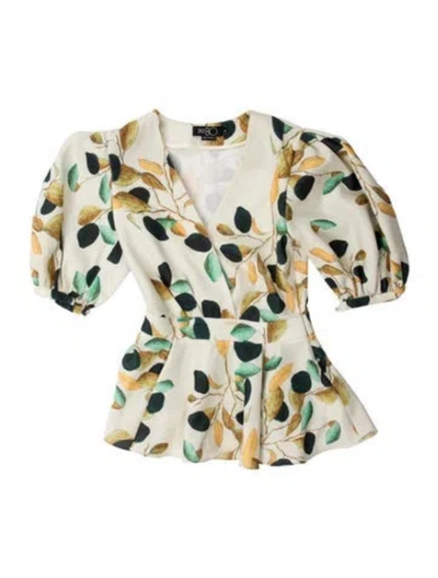 Pre-owned Patbo Printed Mini Dress In Blue