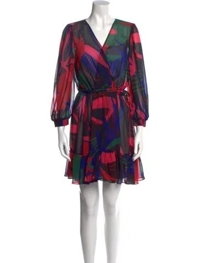 Pre-owned Patbo Printed Mini Dress In Multi