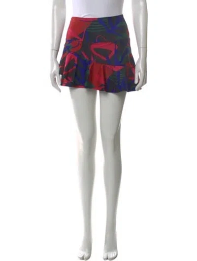 Pre-owned Patbo Printed Mini Shorts In Black