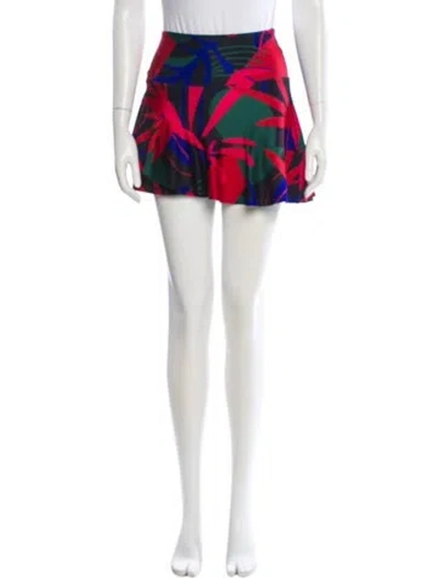 Pre-owned Patbo Printed Mini Skirt In Multi